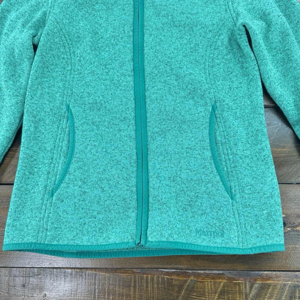 Marmot Norhiem Sweater Knit Fleece Jacket Women's Med Gorpcore Heather Green - Picture 15 of 16